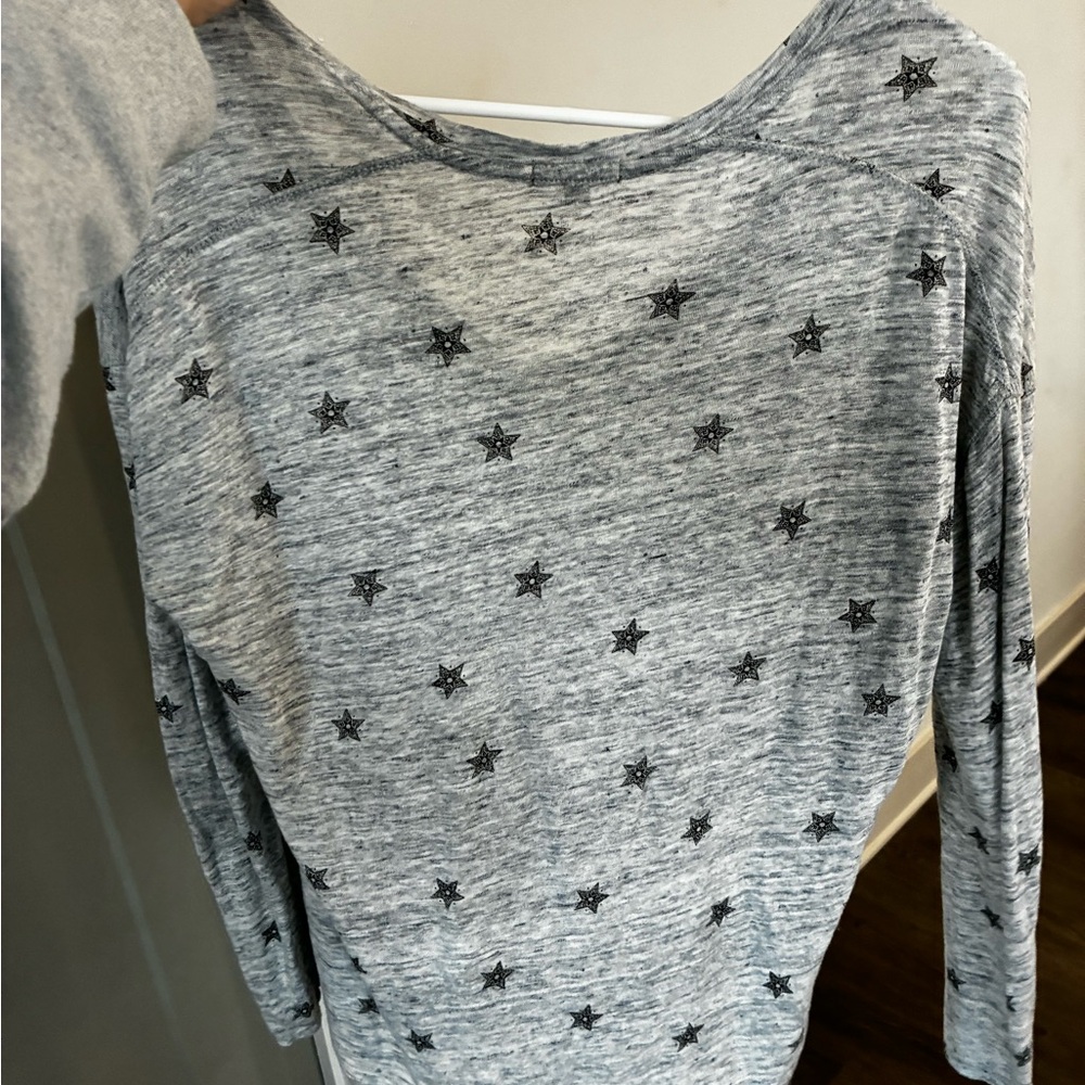 Rails Gray Star-Patterned Top - image 2